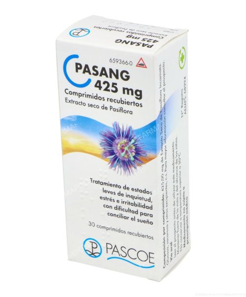 Pasang 425 mg  - Tratan el estrés y la irritabilidad que curse con problemas de sueño gracias a la pasiflora. 