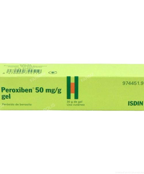 Peroxiben 50mg/g - Gel específico para el acné y los granos. Tiene efecto queratolítico y antiseborreico.