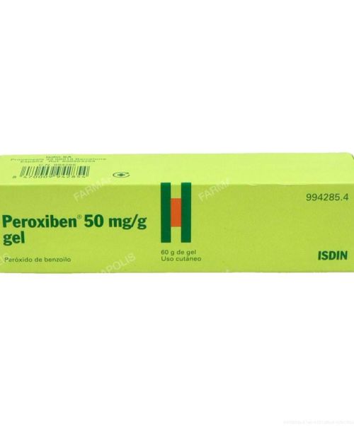 Peroxiben 50mg/g - Gel específico para el acné y los granos. Tiene efecto queratolítico y antiseborreico.