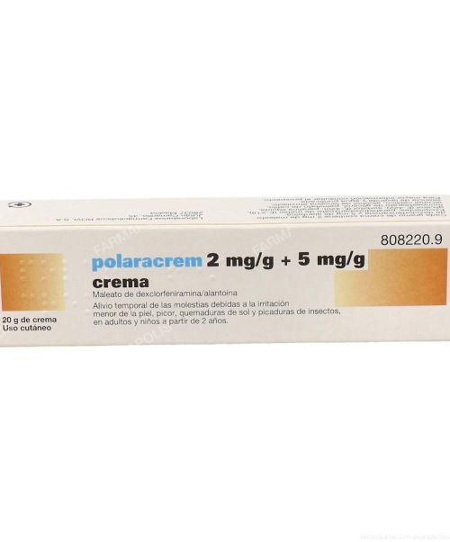 Polaracrem - Calma las picaduras de mosquitos, irritación cutánea, prurito o quemaduras solares. 