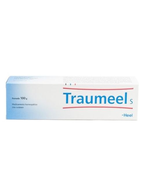 Traumeel pomada 100g - Es un medicamento homeopático en formato pomada especialmente indicado para epicondilitis, bursitis, traumatismos, esguinces, contusiones, hematomas, golpes, fracturas, dislocaciones, edemas.