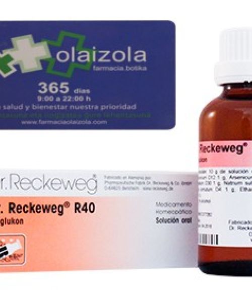 Dr Reckeweg R40 - Diaglukon - Indicado como tratamiento coadyuvante en diabetes mellitus.