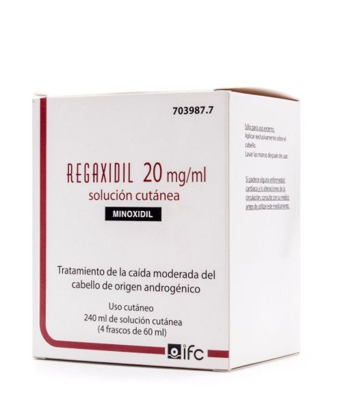 Regaxidil 20mg/ml - Es un tratamiento especialmente formulado para combatir los síntomas de la alopecia y favorecer el crecimiento natural del cabello.