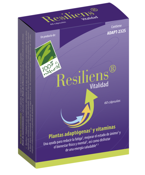 Resiliens Vitalidad - Ayuda al organismo a gestionar el estrés y a mantener la estabilidad emocional y el bienestar físico y mental. 