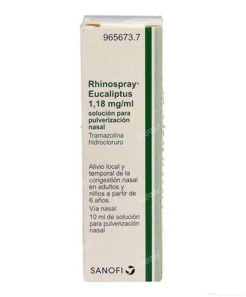 Rhinospray eucaliptus - Alivia la congestión nasal. Ayuda a respirar mejor, tratando la sinusitis y la rinitis. Con toque a eucalipto para un efecto descongestionante mayor