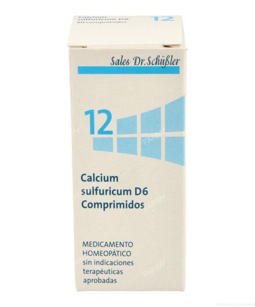 Sal de Schüssler Nº 12 Calcium sulfuricum  - Es la sal de los procesos depurativos, la sal regenerativa y la de las articulaciones.