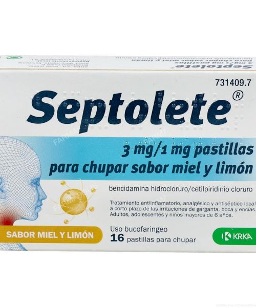 Septolete - Calman el dolor y la irritación de garganta. Poseen un antinflamatorio y un antiséptico.