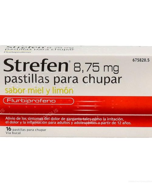 Strefen 8.75mg miel y limón - Calma la irritación, el dolor y la inflamación de garganta