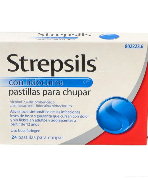 Strepsils lidocaína  - Calma el dolor de las infecciones fuertes de boca y garganta. 