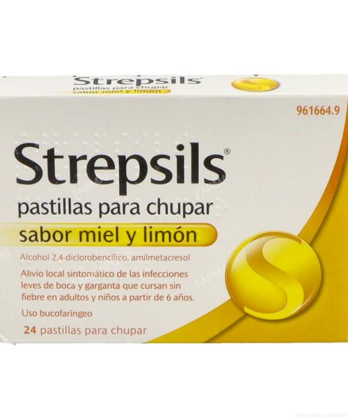 Strepsils miel y limón - Calma la irritación e infecciones leves de boca y garganta. 