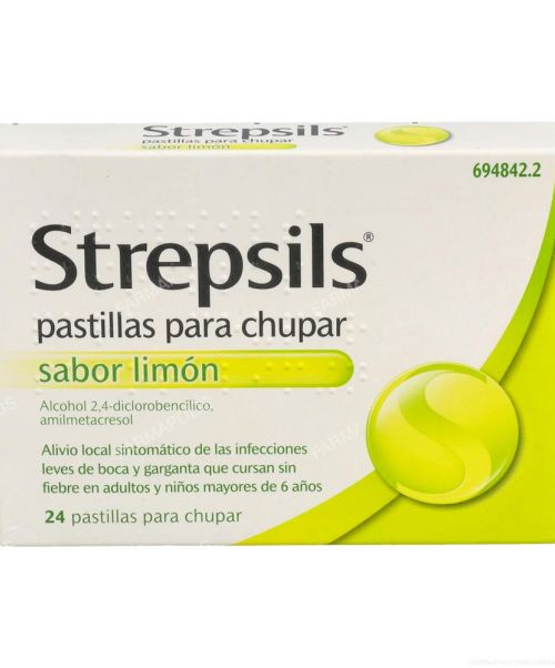 Strepsils sabor limón - Calma la irritación e infecciones leves de boca y garganta. Sin azúcar.