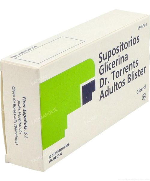 Supositorios glicerina dr torrents adultos 3.27 g - Laxantes. Libera el intestino en caso de estreñimiento en la parte final del colon.