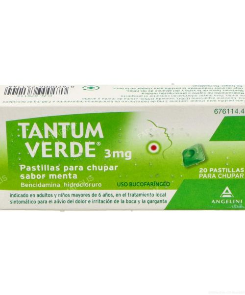 Tantum verde  - Calman las infecciones leves de boca y/o garganta. Válidos también para la afonía y el picor de garganta. 