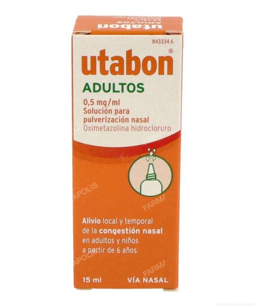 Utabon adultos 0.05% gotas - Alivia la congestión nasal. Ayuda a respirar mejor, calmando las molestias de la rinitis y la sinusitis.No usar más de cuatro días seguidos.