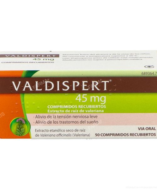 Valdispert 45 mg - Valeriana para tratar tanto los estados de nerviosismo e irritabilidad, como la ansiedad y el insomnio ocasional. 