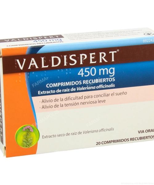 Valdispert 450 mg  - Valeriana para tratar tanto los estados de nerviosismo e irritabilidad, como la ansiedad y el insomnio ocasional. 