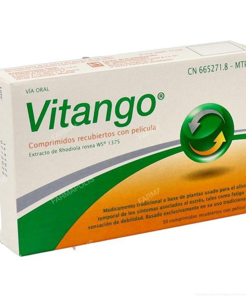 Vitango 200mg - Comprimidos que ayudan a aliviar los síntomas asociados al estrés, tales como fatiga y sensación de debilidad.